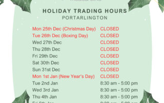 Portarlington Christmas hours