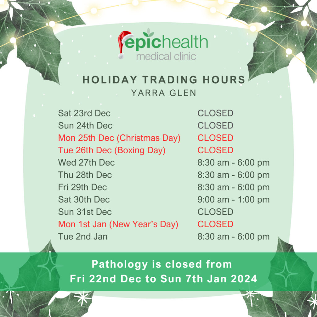 Yarra Glen Christmas hours